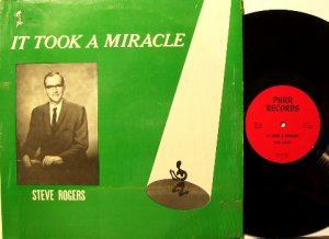 Rogers, Steve - It Took A Miracle - Vinyl LP Record - Christian - South Carolina Football Sports