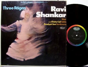Shankar, Ravi - Three Ragas - Vinyl LP Record - India Sitar - 3 - World