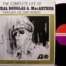 MacArthur, General Douglas - Complete Life Of - Vinyl LP Record - 1941-1962 Speeches - Odd Unusual