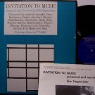 Invitation To Music - Vinyl LP Record - Instructional + Booklet - Folkways - Odd Unusual