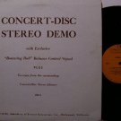 Concert Disc Stereo Demo - Vinyl LP Record - Hi Fi Test Album - Bouncing Ball Signal - Odd Unusual