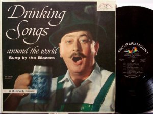 Blazers, The - Drinking Songs From Around The World - Vinyl LP Record - Beer Booze Odd Unusual