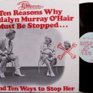 Harrington, Bob and Madalyn Murray O'Hair - Chaplain vs. Athiest - Vinyl LP Record - Weird Unusual