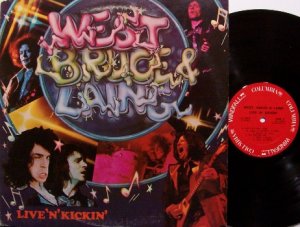 West Bruce & Laing - Live'N'Kickin' - Vinyl LP Record - Leslie Jack Corky - Mountain - Rock