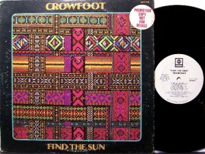 Crowfoot - Find The Sun - White Label Promo - Vinyl LP Record - Don Francisco - Rock