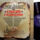 Bandy, Moe - 20 Great Songs Of The American Cowboy - UK - Vinyl LP Record - Country