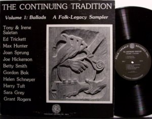 Folk Legacy Sampler - Ballads The Continuing Tradition - Vinyl LP Record