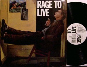 Rage To Live - Self Titled - Vinyl LP Record - Bar None Indie Rock