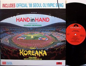 Koreana - Hand In Hand - Vinyl LP Record - Seoul Olympics - George Moroder - Pop Rock