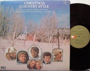 Christmas Country Style - Vinyl LP Record - Various Artists Louvin Brothers / Roy Rogers etc