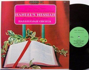 Handel The Messiah - Vinyl LP Record - Hamburg Symphony Classical Christmas