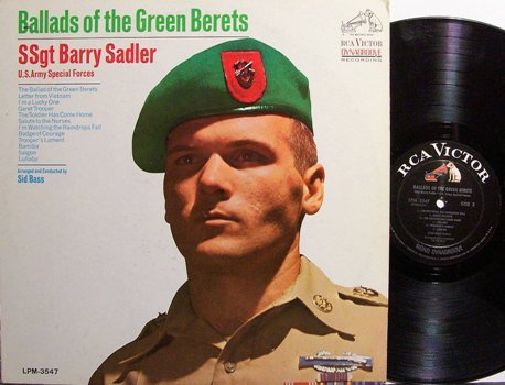 Sadler Sgt Barry Ballads Of The Green Berets Vinyl Lp Record Ssgt Pop Rock