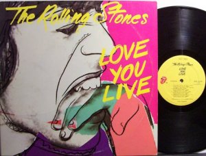 Rolling Stones, The - Love You Live - Vinyl 2 LP Record Set - Andy Warhol Cover - Rock