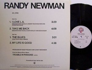 Newman, Randy - Promo Only 12" Radio EP - Vinyl Record - Rock