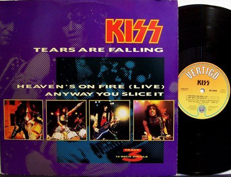 Kiss Tears Are Falling Britain Pressing Vinyl 12