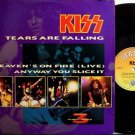 Kiss - Tears Are Falling - Britain Pressing - Vinyl 12" Single Record - Rock