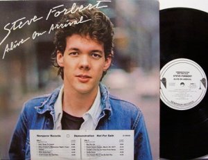 Forbert, Steve - Alive On Arrival - White Label Promo - Vinyl LP Record - Rock