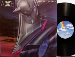 Axe - Living On The Edge - West Germany Pressing - Vinyl LP Record - Rock