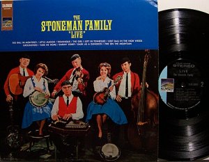 Stoneman Family, The - Live - Vinyl LP Record - Bluegrass