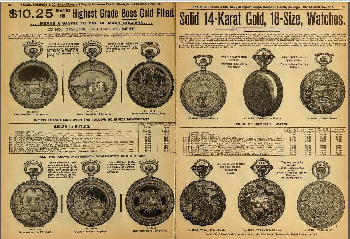 1898 Number 107 Sears Roebuck Old Vintage Consumer Guide Catalogue Book