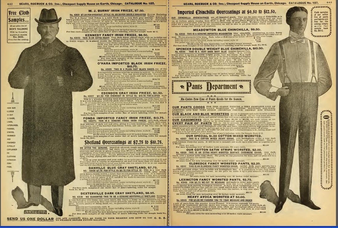 1898 Number 107 Sears Roebuck Old Vintage Consumer Guide Catalogue Book