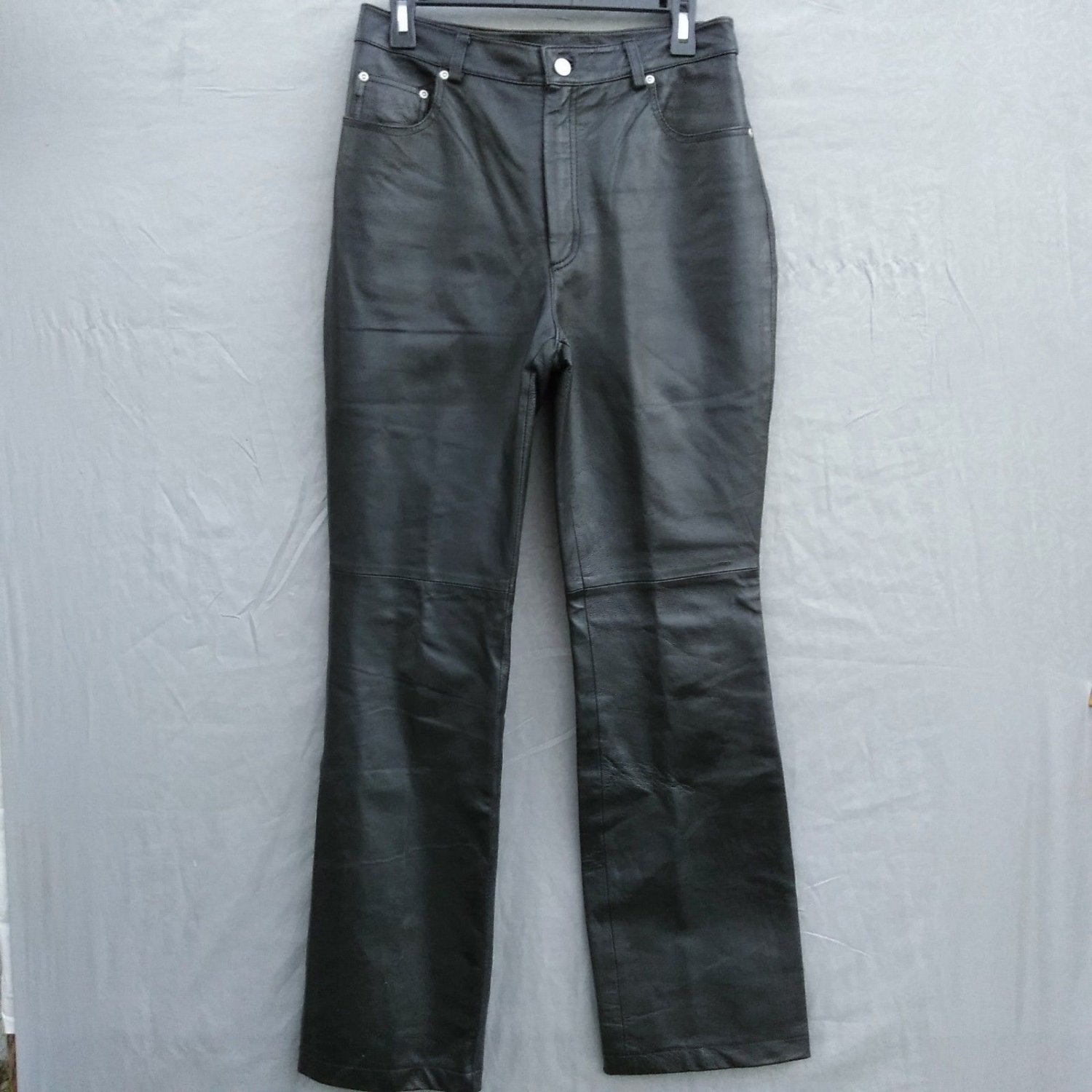 Newport News BootCut Womens Leather Pants Jean Style Size 8