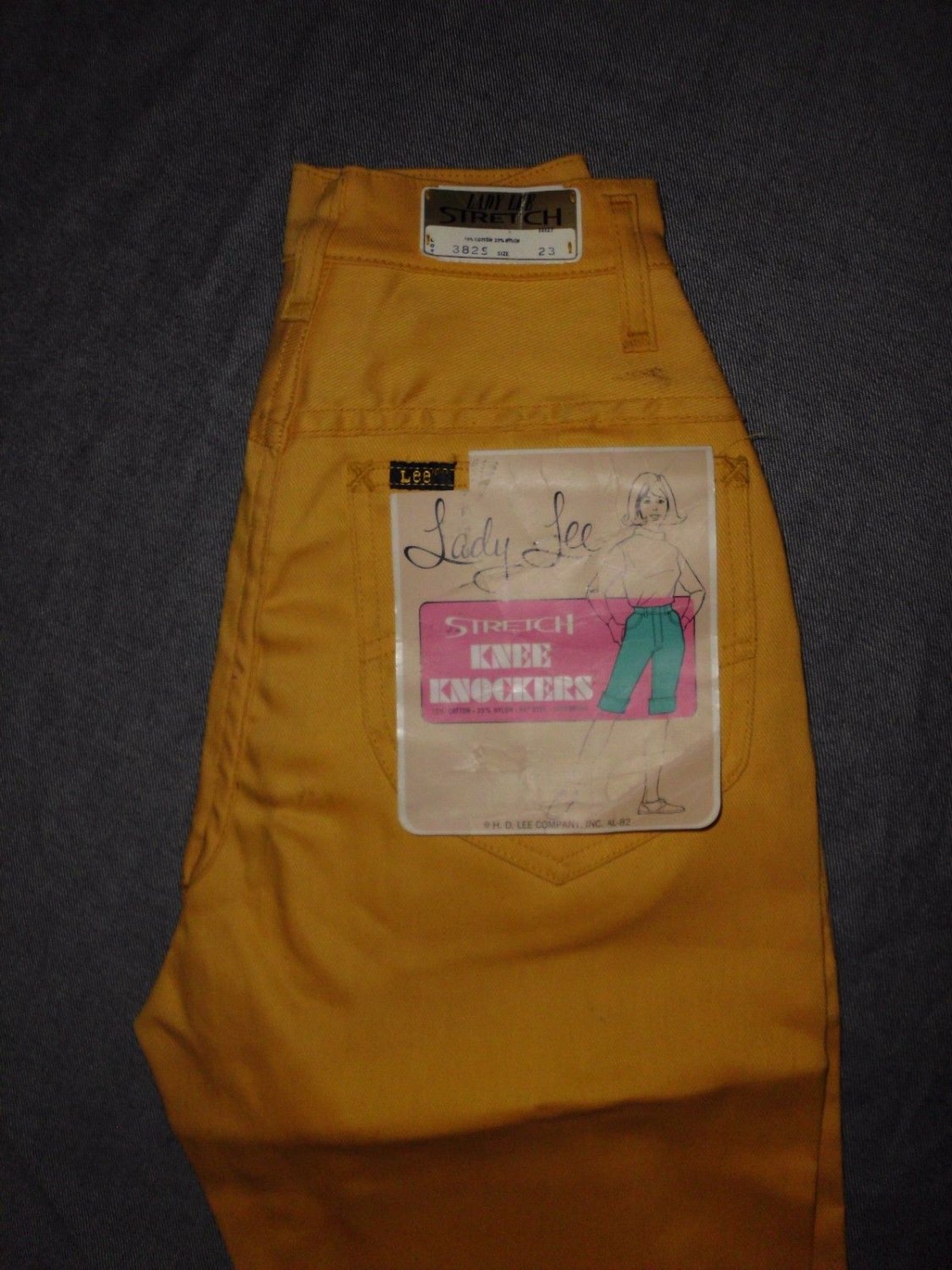 Vintage LADY LEE Stretch KNEE KNOCKERS Sanforized Size 23. HIGH WAIST