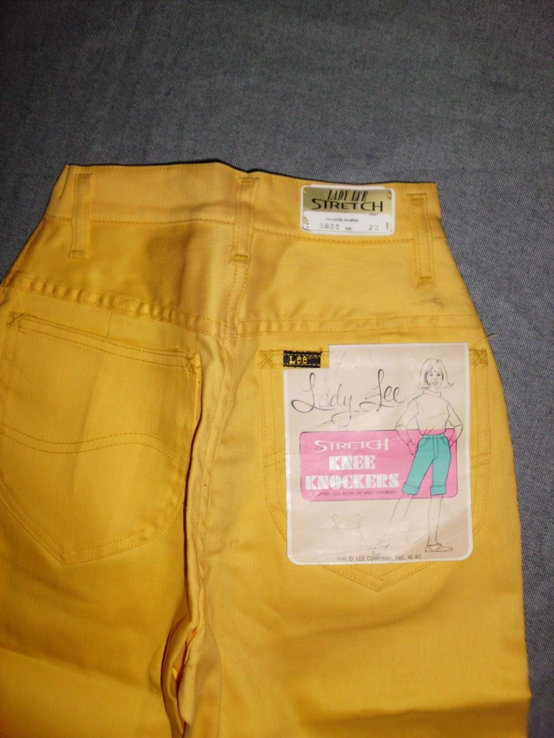 Vintage LADY LEE Stretch KNEE KNOCKERS Sanforized Size 23. HIGH WAIST