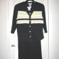 Black/Lime Green Stripe Ronni Nicole Sleeveless Knit Dress and Jacket