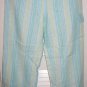 Blue/Green/Yellow Thin Stripe Pants Medium