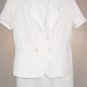 Beige Light Brown Two Piece Suit Jacket Skirt Misses 12