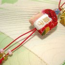 JAPANESE OMAMORI Amulet SHIRASAKI Shrine CHIRIMEN