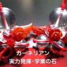 Japanese  Power Stone Strap Amulet Angel Rose Carnelian Academic FROM JAPAN