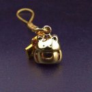JAPANESE OMAMORI Amulet SHIRASAKI Shrine  Economic fortune Gold frog