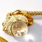 JAPANESE OMAMORI Amulet Mount Shigi Bishamonten DRAGON Crystal GOLD