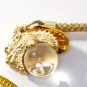 JAPANESE OMAMORI Amulet Mount Shigi Bishamonten DRAGON Crystal GOLD