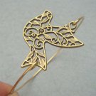 Handmade pigeon Brass Bangle Bracelet