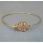 Heart Bangle Bracelet Style 9