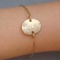 Leo -personalized Zodiac Constellation bangle bracelet - July August Birthday