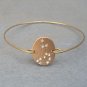 Leo -personalized Zodiac Constellation bangle bracelet - July August Birthday