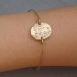 Gemini -personalized Zodiac Constellation bangle bracelet - May June Birthday