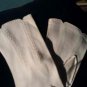 Lovely 1940s Vintage Cloth Knit Handsewn White Gloves