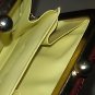 Vintage 60s Change Purse - Vinyl - Small - Goldtone X Clasp - Made in Japan