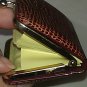 Vintage 60s Change Purse - Vinyl - Small - Goldtone X Clasp - Made in Japan