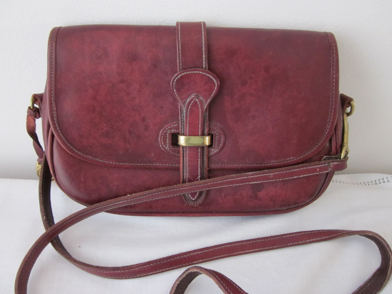 1982 Dooney & Bourke Equestrian Bag Bridle Leather