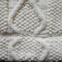 Aran Irish Hand Knit Scarf and Hat