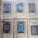 8 Patterns for Miniature Quilts and 5 Stencils Amish, Friendship, 9 Patch, Ladder