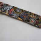 Police Patches Print Tie