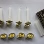 Lot of 8 Clip On Candle Holders And Box Candles