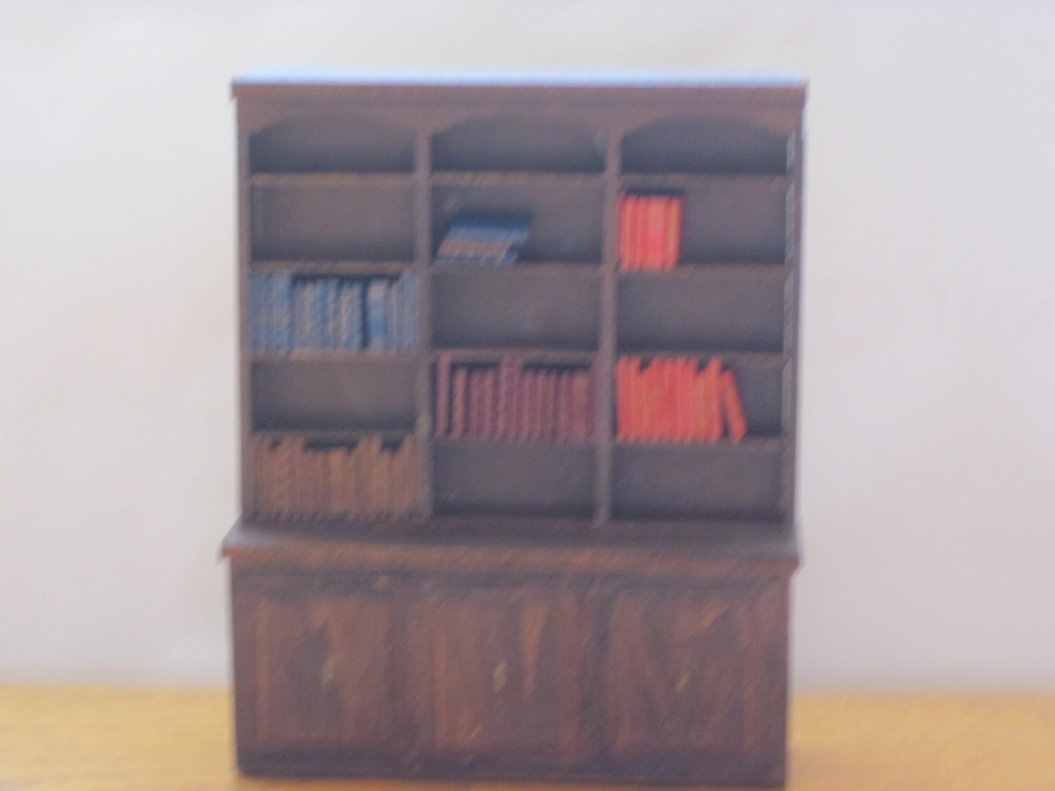 Dollhouse Bookcase with 56 Faux Books 